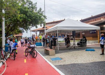Revitalização de ciclovia é inaugurada com passeio ciclístico em Macaé