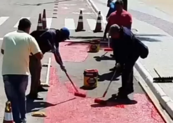 Orla da Praia do Forte tem ciclofaixa revitalizada, em Cabo Frio