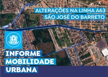 Alteração no trajeto da Linha de ônibus A63 a partir de hoje (25), em Macaé