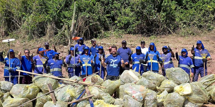 Ilha do Francês recebe ação de limpeza, em Macaé