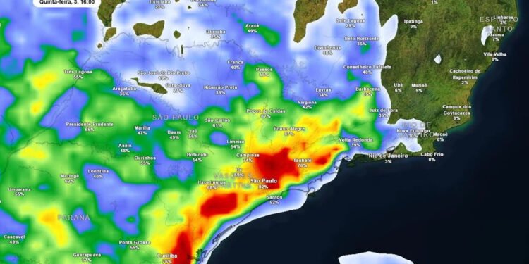 Alerta de mudança de tempo no estado do Rio de Janeiro, confira