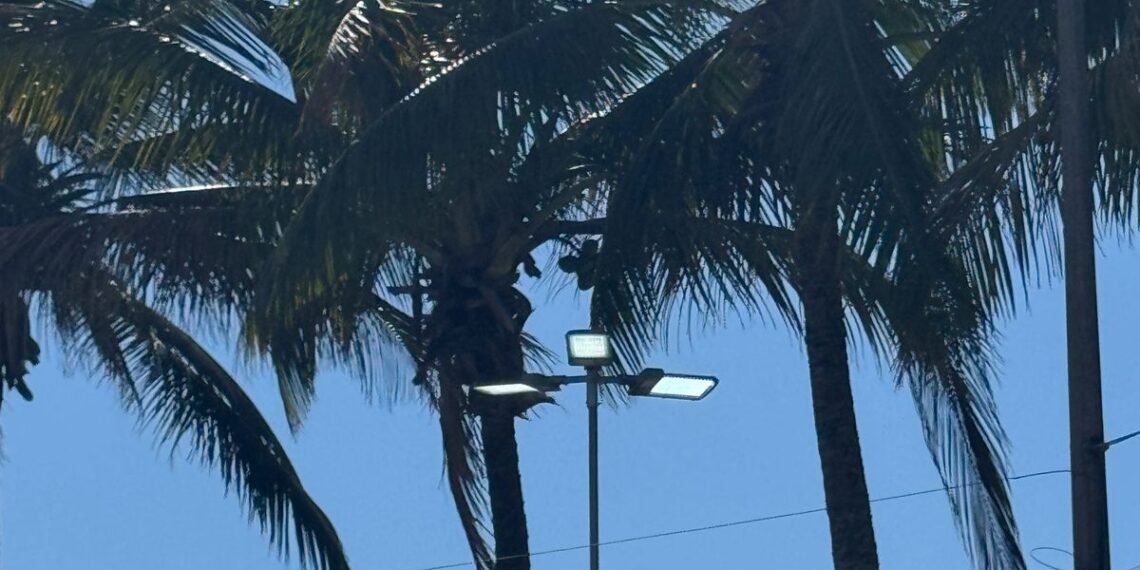 Moradores de Barra de São João reclamam de postes acesos durante o dia