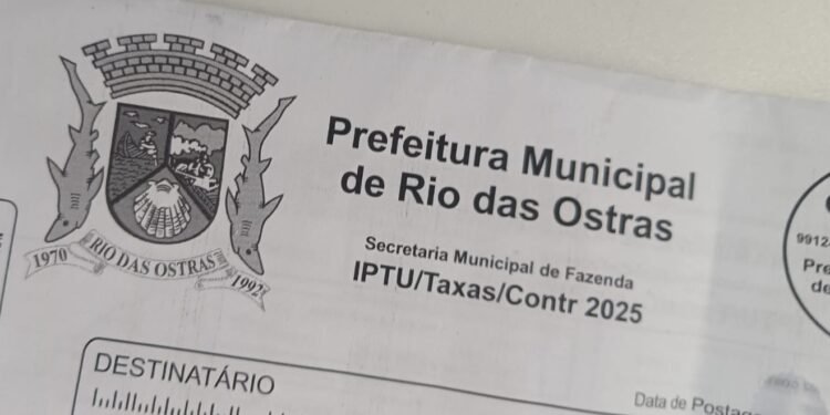 IPTU atrasado? Rio das Ostras oferece até 100% de desconto em juros e multas; confira
