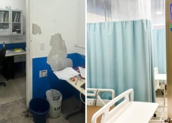 Veja o antes e depois da reforma do segundo andar do Hospital Municipal em Cabo Frio