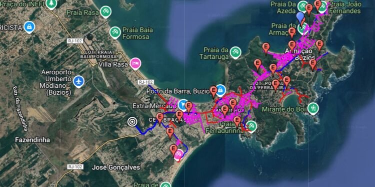 Veja quais ruas de Búzios já têm rede separativa de esgoto instalada