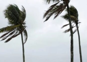 Ventos fortes mudam clima na região; ondas podem chegar até 3,5m