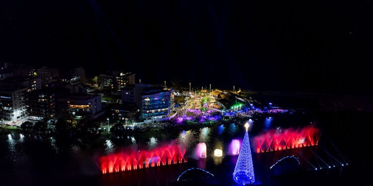 Veja programação completa das Águas Dançantes e do Natal Magia em Macaé; abertura oficial nesta quinta (27)