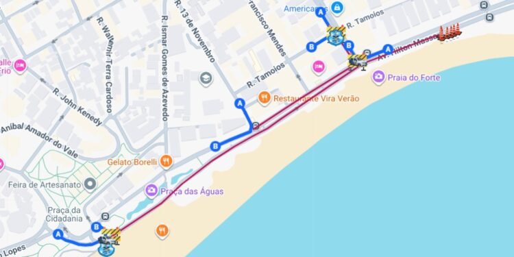 Veja como fica o trânsito na Orla da Praia do Forte para o Réveillon 2026