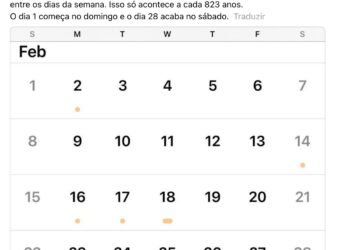 Fevereiro “exato”: mito ou coincidência do calendário?