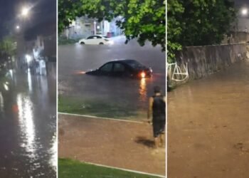 Chuvas castigam Rio das Ostras: ruas ficam alagadas e Canal de Medeiros volta a transbordar