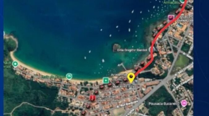 Orla Bardot será interditada nesta terça-feira (31) em Búzios