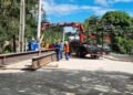 Reconstrução de ponte avança no Sana