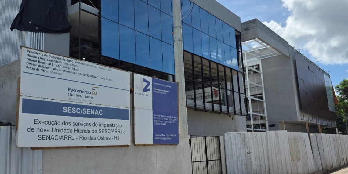 Obras do Sesc avançam em Rio das Ostras; moradores comemoram a conquista