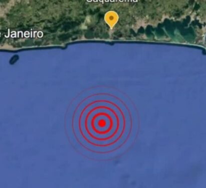 Tremores de terra são registrados no mar em Saquarema
