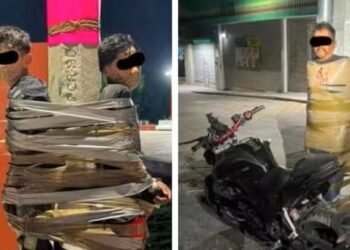 Polícia quer prender “Batman mexicano” que imobiliza com fita adesiva supostos ladrõesmotos