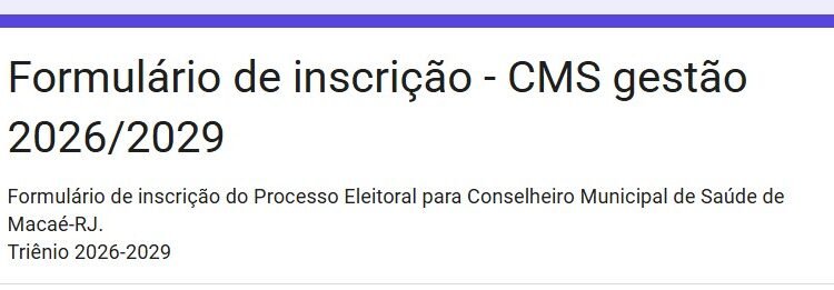 Participe das decisões da saúde pública de Macaé; aberta inscrições para Conselho Municipal de Saúde