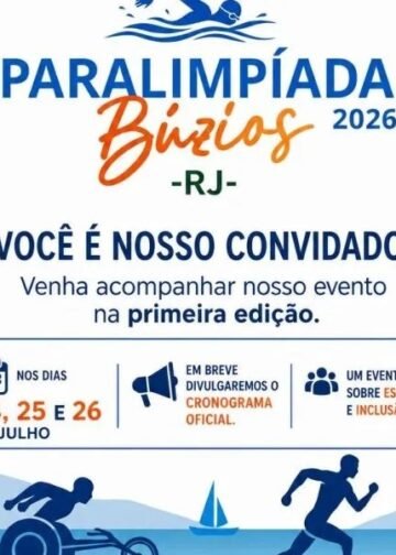 Paralimpíada Búzios 2026 reúne atletas de diversas modalidades neste fim de semana
