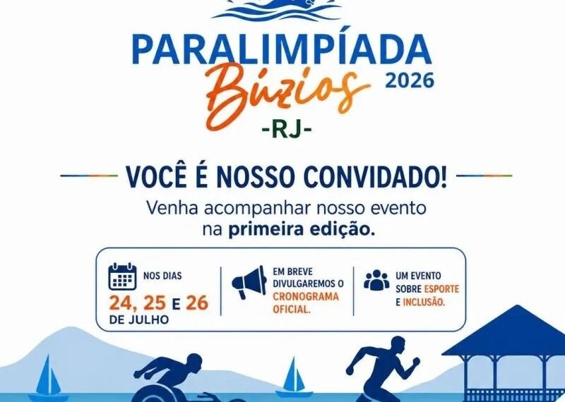 Paralimpíada Búzios 2026 reúne atletas de diversas modalidades neste fim de semana