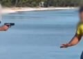 Discussão termina com homem apontando arma na Praia da Arubinha, em Arraial do Cabo
