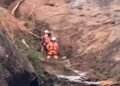 Moradora de Búzios é resgatada após queda em fenda no Morro do Cristo, em Juiz de Fora