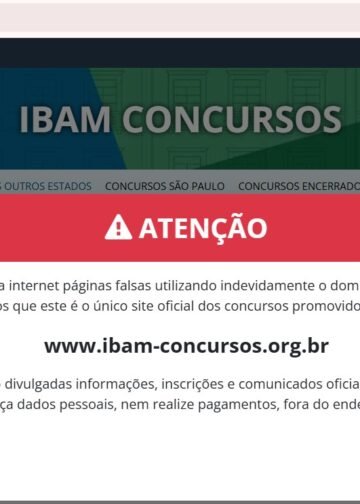 Alerta de golpe; IBAM denuncia páginas falsas de concursos e orienta candidatos