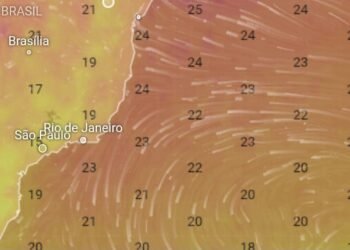 Ventos com rajadas de até 55 km/h estão previstos para quarta-feira (5) na Costa do Sol