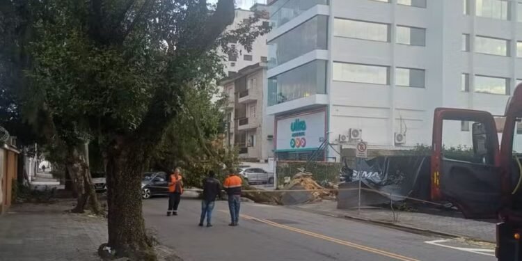 Rajadas de 109 km/h atingem litoral de SP; Rio segue em alerta para ventos fortes
