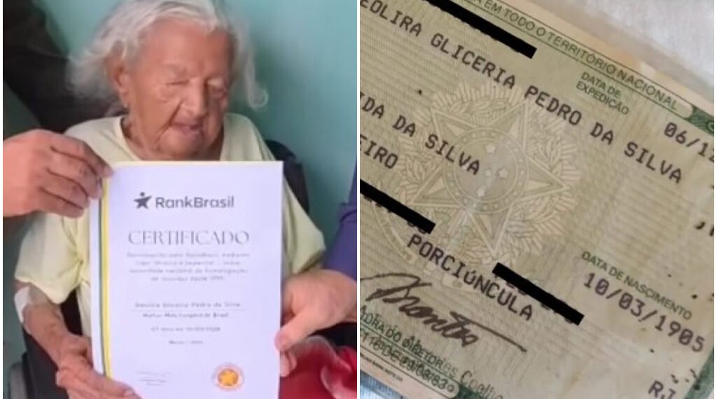 Mulher mais idosa do Brasil mora em Itaperuna, no RJ