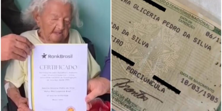 Mulher mais idosa do Brasil mora em Itaperuna, no RJ
