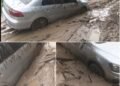 Carro atola em rua de terra e expõe problemas de infraestrutura em Rio das Ostras