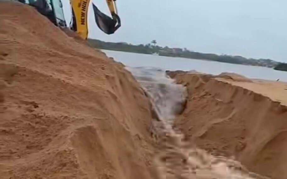 Lagoa de Iriry é aberta em Rio das Ostras